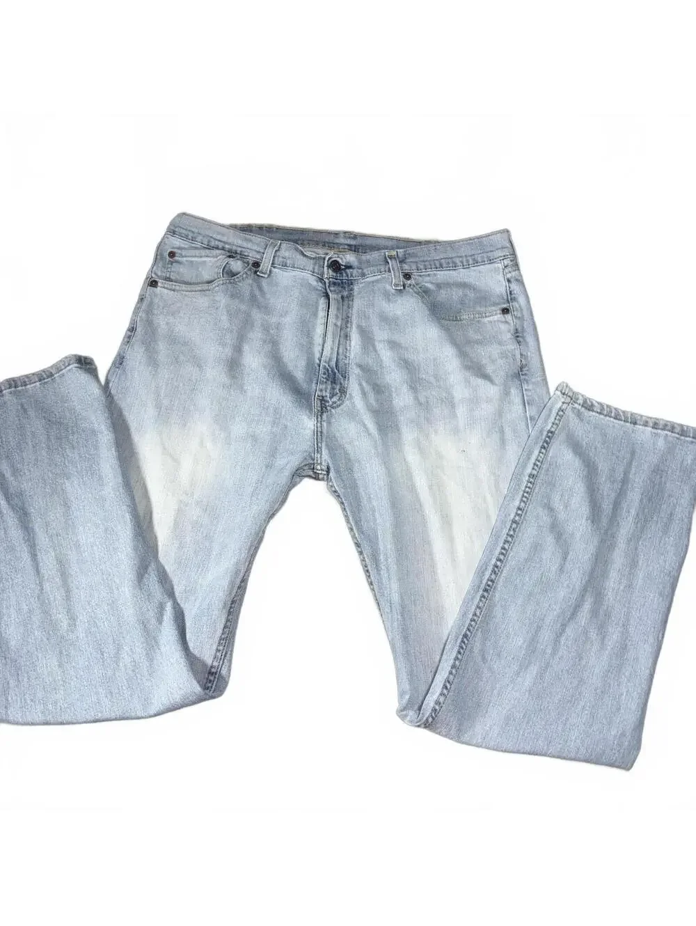 Levi's 505 Men’s 40 x 32 Straight Relaxed Light Wash Denim Jeans Work Or Casual - Picture 3 of 7